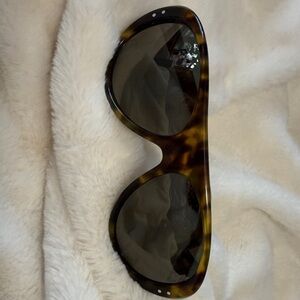 Nike Tortoiseshell Oversized Sunglasses Vintage 76 EV0601 - Brown/Black Lenses